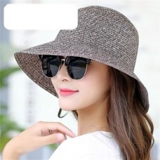 Mujer&apos;s Sunhats Mujer&apos;s Casual Caps Straw Wide Brim Shade Foldable Summer Hats  eb-23187641